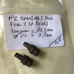 VENDU PAR LE-CUIRASSIER N&deg; 2 PAIRE DE CHEMINEES POUR FUSIL DE CHASSE