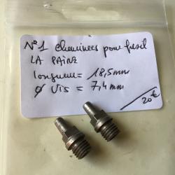 VENDU PAR LE-CUIRASSIER N&deg;1 PAIRE DE CHEMINEES POUR FUSIL DE CHASSE