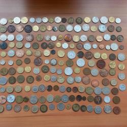 Lot de pi&egrave;ces ancienne 172 pi&egrave;ces -  1� sans prix de r&eacute;serve !!