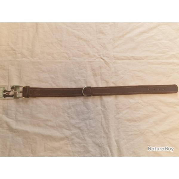 Collier en cuir Kerbl Vegas HQ cognac T 46-52cm HILMAR SUPER DESTOCK !!!