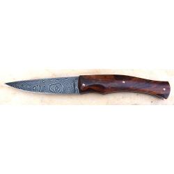 COUTEAU CUSTOM MODELE "ARTENSE " ALAIN CONESA  2020 NEUF SORTI DE VITRINE + ETUI CUIR