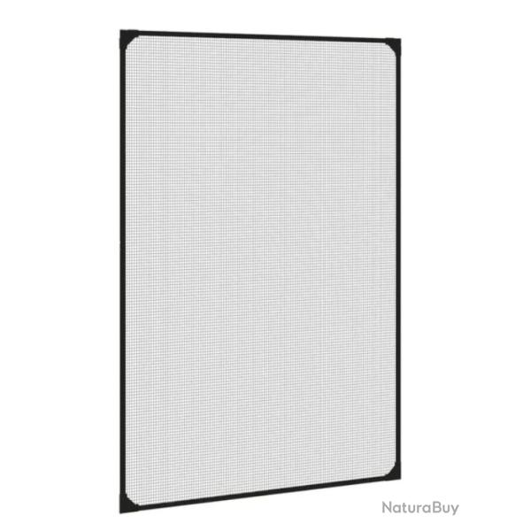 Moustiquaire magn�tique fen�tre anthracite 80x120 cm fibre verre d�coupable
