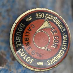 Cartouche de 6mm double  culot