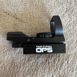 red dot reflex multi-reticules Tactical OPS noir