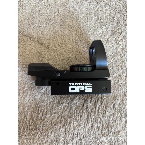 red dot reflex multi-reticules Tactical OPS noir