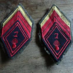 &eacute;cusson losange M45 7&deg; r&eacute;giment infanterie
