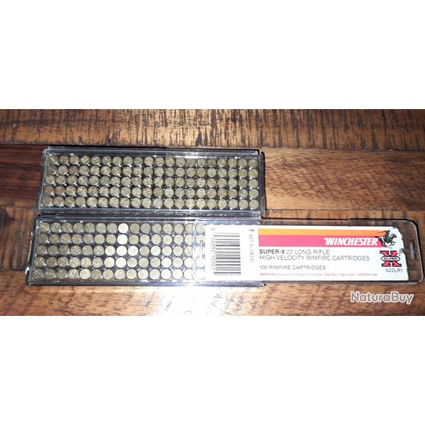 Lot de 180 munitions Winchester SUPER X 22LR