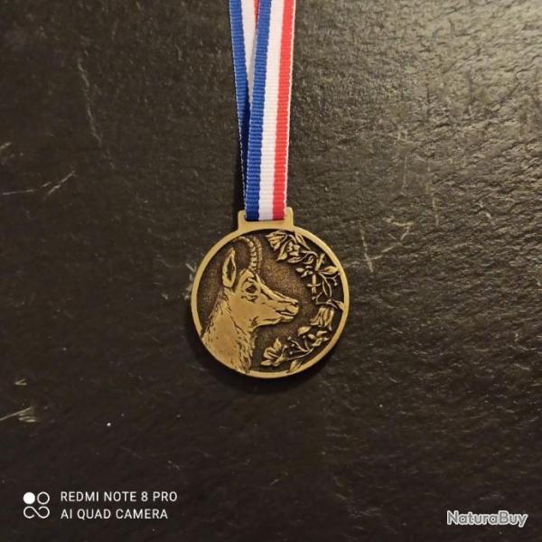 M�daille cotation troph�e chamois isard �chelon or