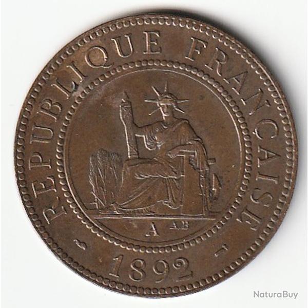 Pi�ce de Monnaie France Colonie Indochine 1892 Paris