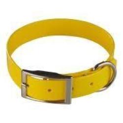 Collier Helen Baud biothane biogold jaune d'oeuf 600 mm x 25mm x 2.6mm