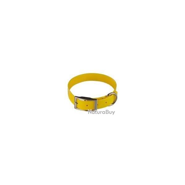 Collier Helen Baud biothane biogold jaune d'oeuf 600 mm x 25mm x 2.6mm