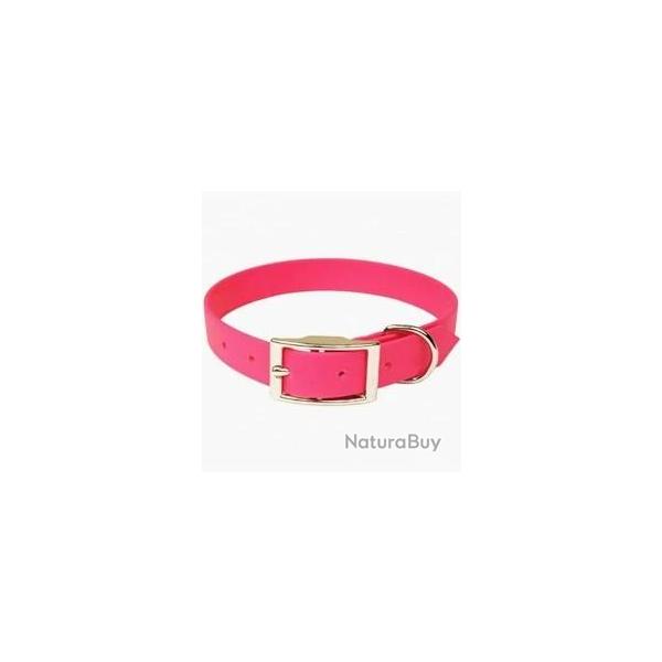 Collier biothane biogold helen baud ROSE 700mm X 38mm x 2.6mm