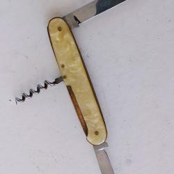 Ancien couteau collector PIT INOX. 2 lames tir bouchon