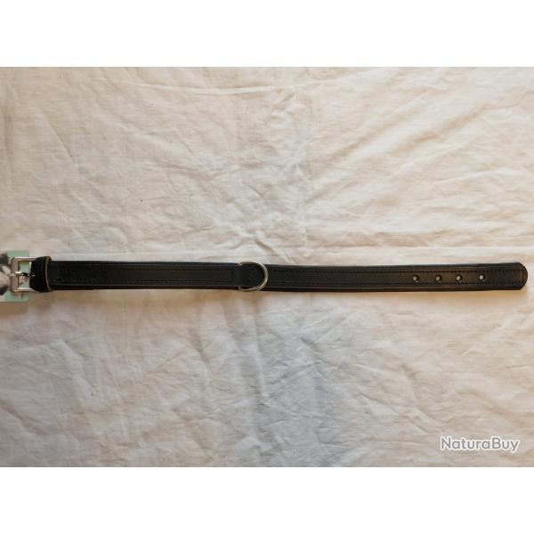 Collier en cuir Kerbl Vegas HQ noir T 37-43cm HILMAR SUPER DESTOCK !!!