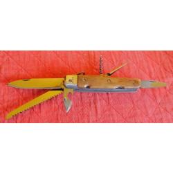 COUTEAU CHASSE VINTAGE "VERITABLE ISSARD" PALANQUILLE 1950 MULTI PIECES COLLECTOR THIERS + ETUI