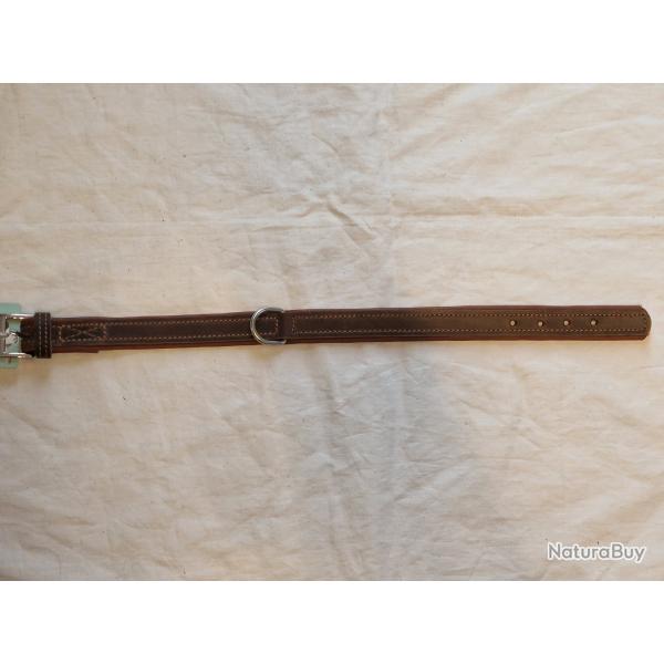 Collier en cuir Kerbl Vegas HQ cognac T 37-43cm HILMAR SUPER DESTOCK !!!