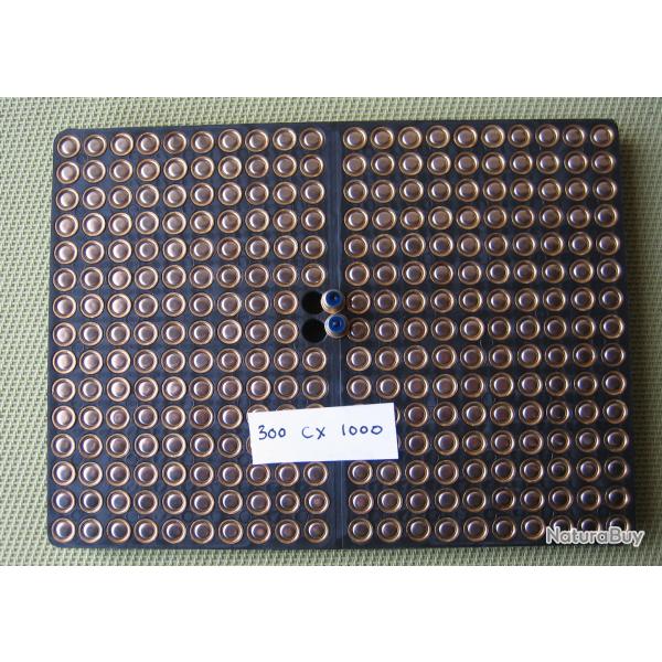 300 Amorces cheddite CX 1000 neuves (puissance moyenne) vendues en plaquette
