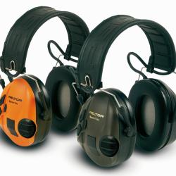 Casque aearo Peltor Sport Tac coquilles vertes oranges