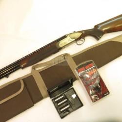 FUSIL SUPERPOSE FIRST 12-71CM EXTRACTEUR MONO DETENTE + HOUSSE + CORDON NETTOYAG