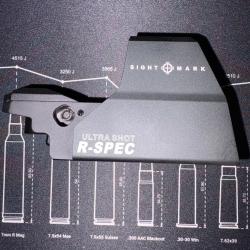 Viseur point rouge SIGHTMARK Ultra Shot R SPEC Multi R&eacute;ticules