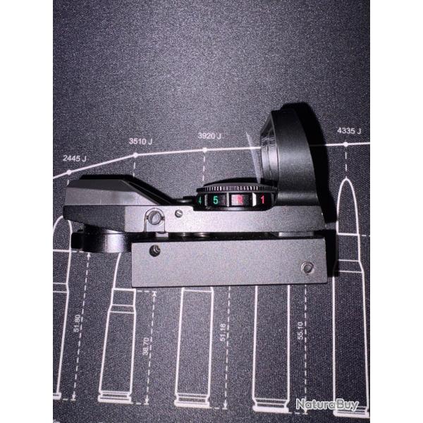 Point rouge panoramique tactique Multi r�ticules Rail picatinny