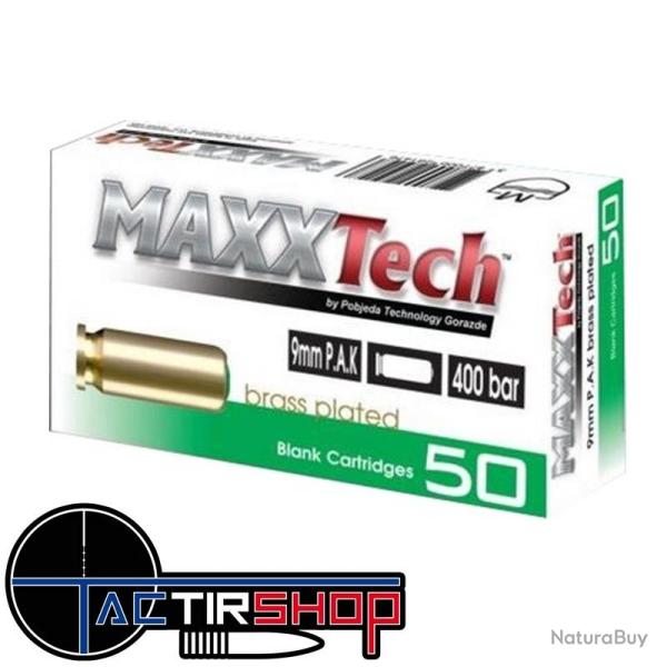 Cartouches 9mm PAK � blanc MAXXTECH par 50