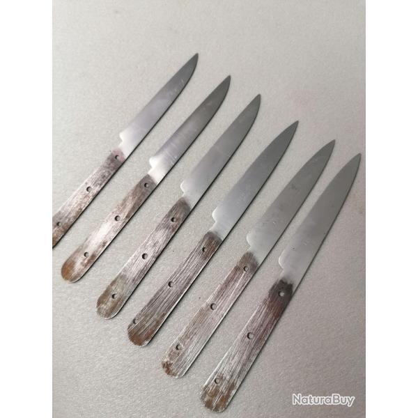 6 lames carbone couteaux thiers