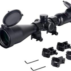 Lunette de Vis&eacute;e 4-24x50 HD Pro Mil-Dot Lumineux Parallaxe Lat&eacute;rale Tube 30mm &Eacute;tanche Longue Distanc