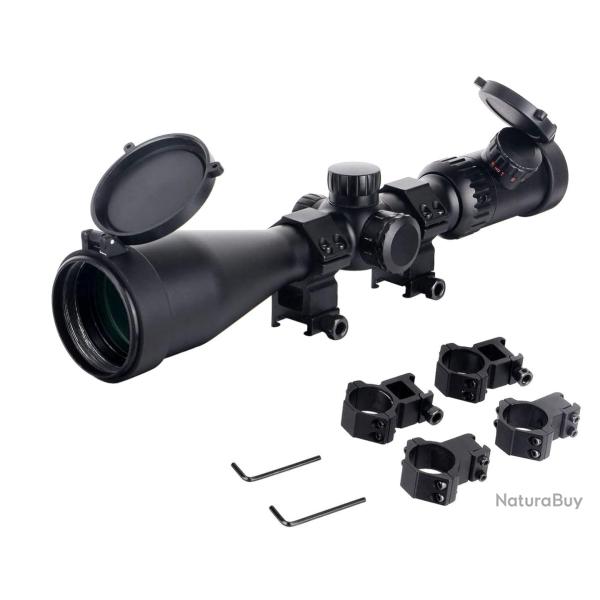 Lunette de Vis�e 4-24x50 HD Pro Mil-Dot Lumineux Parallaxe Lat�rale Tube 30mm �tanche Longue Distanc