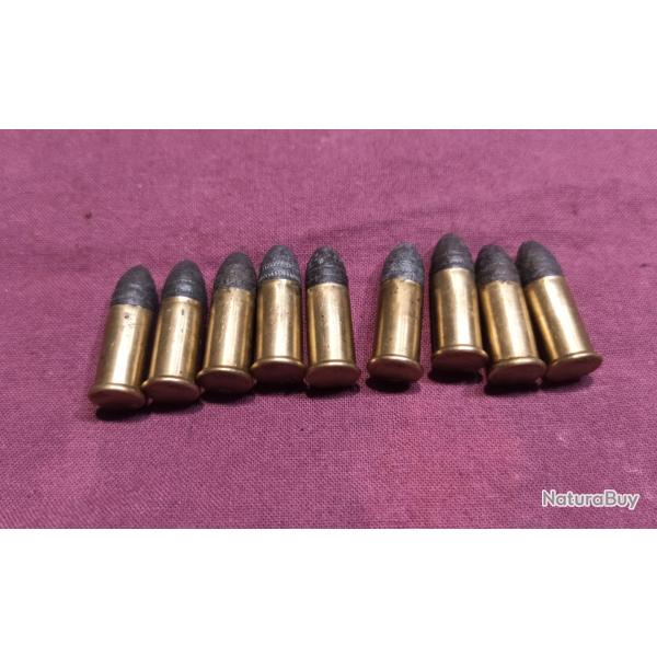 Lot1 9 munitions � ammorces cach� Cal320 poudre noire en tr�s bon �tat de conservation!