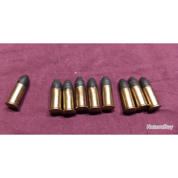 Lot2 9 munitions � ammorces cach� Cal320 poudre noire en tr�s bon �tat de conservation!