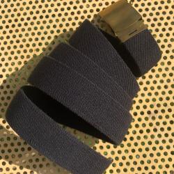 ceinture de pantalon made in usa bleue navy (type ww2) avec boucle en m&eacute;tal