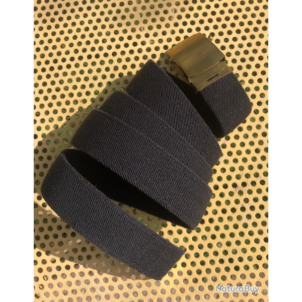 ceinture de pantalon made in usa bleue navy (type ww2) avec boucle en m�tal