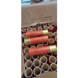 Lot douille amorc&eacute; calibre 20 cartons vernis neuf