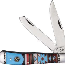 Couteau Roper Knives Trapper Sunset Series 2 Lame Acier Carbone Manche Abs Southwest RP0002WS2