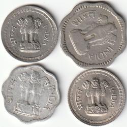 Pi&egrave;ce de Monnaie Inde  lot de 4 Monnaies