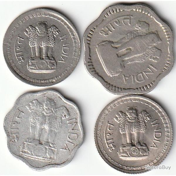 Pi�ce de Monnaie Inde  lot de 4 Monnaies
