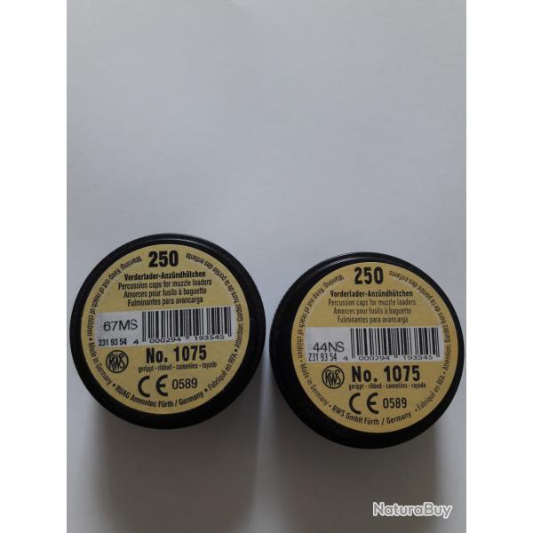 Lot de 2 boites d'amoces 1075 RWS