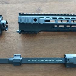 Garde-main court G&P GBB avec syst&egrave;me SAI QD pour la s&eacute;rie M4A1 350mm 4M
