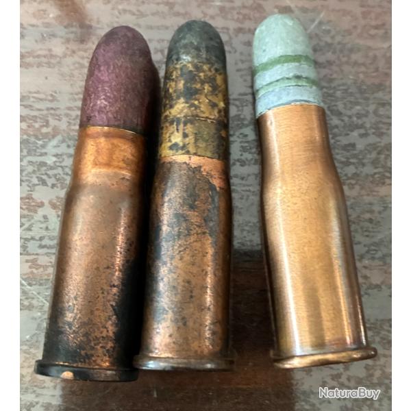 Lot 3 cartouche 10,4x38mm Vetterli Suisse