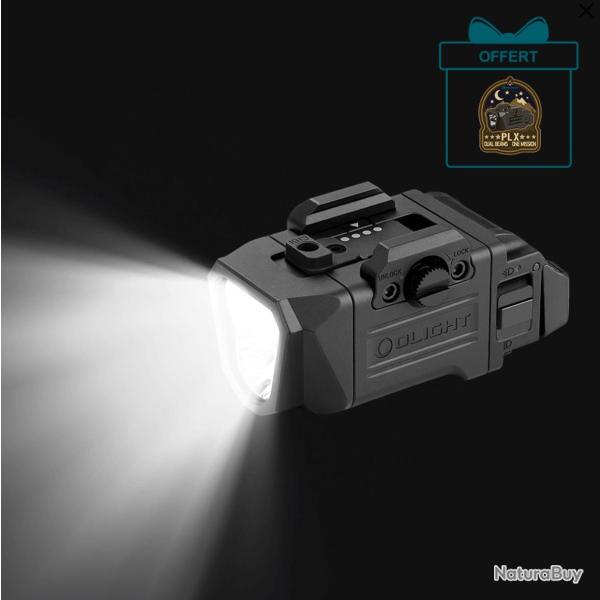 Olight PL X | Lampe Tactique Rechargeable USB-C 1200 Lumens � Double Faisceau