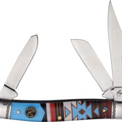 Couteau Roper Knives Stockman Sunset Series 2 Lame Acier Carbone Manche Acrylique Indien RP0001WS2