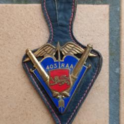 INSIGNE 403 RAA   REGIMENT ARTILLERIE