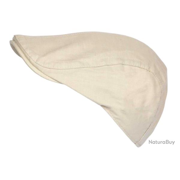Casquette Plate Beige Vintage Ajustable - B�ret Et� en Coton Look Homme Femme Taille unique Beige