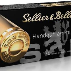 MUNITION SELLIER & BELLOT CAL 9X19 124 GRS FMJ BTE DE 50