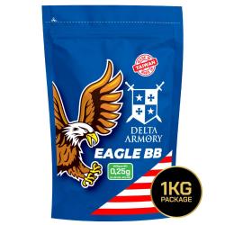 Billes Airsoft Eagle BIO 0.25gr Blanche - Sac 1Kg- Delta Armory