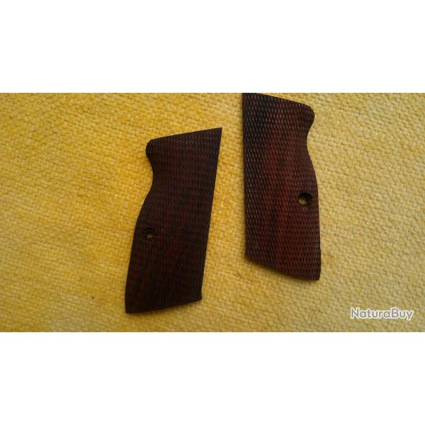 plaquettes crosse bois pistolet tanfoglio