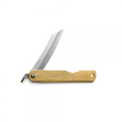 COUTEAU HIGONOKAMI LUXE LAITON 10CM CARBONE