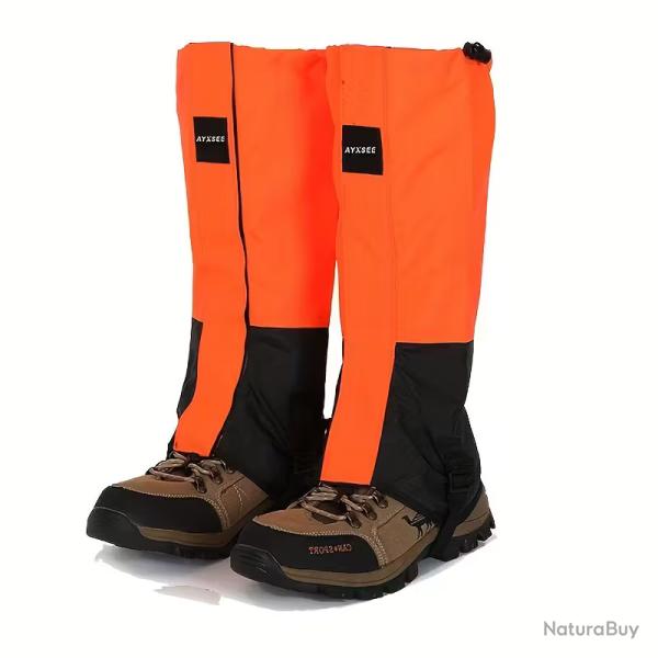 GUETRES ORANGE FLUO
