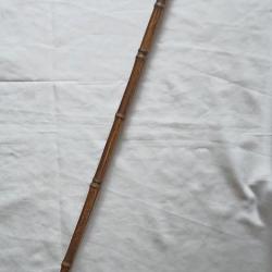 Canne bambou syst&egrave;me canne &agrave; p&ecirc;che 19&egrave;me rare